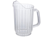 Winco Clear Polycarbonate Water Pitcher - Various Sizes - Omni Food Equipment