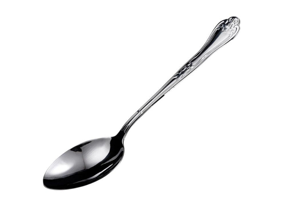 Winco Elegant Stainless Steel Solid Spoon - Various Sizes - Omni Food Equipment