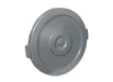 Winco Gray Round Trash Bin Cover - Omni Food Equipment