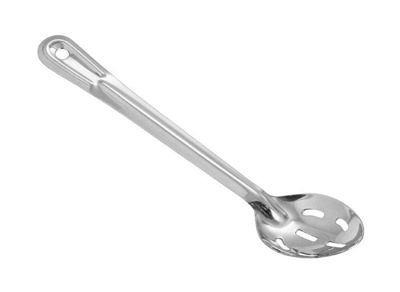 Winco Heavy-Duty Stainless Steel Basting Spoon - Various Sizes - Omni Food Equipment