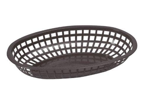 Winco Large Oval Fast Food Basket (Pack of 12) - Omni Food Equipment