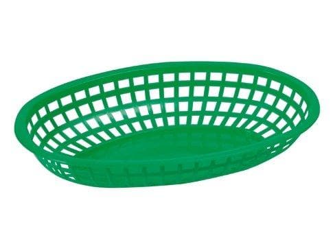 Winco Large Oval Fast Food Basket (Pack of 12) - Omni Food Equipment
