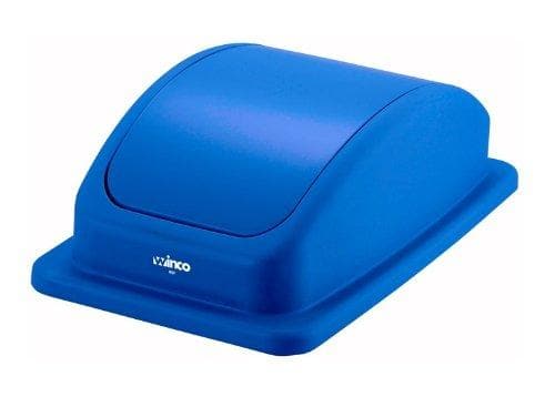 Winco Lids For Slender 23 Gal Trash Bins - Various Colours - Omni Food Equipment