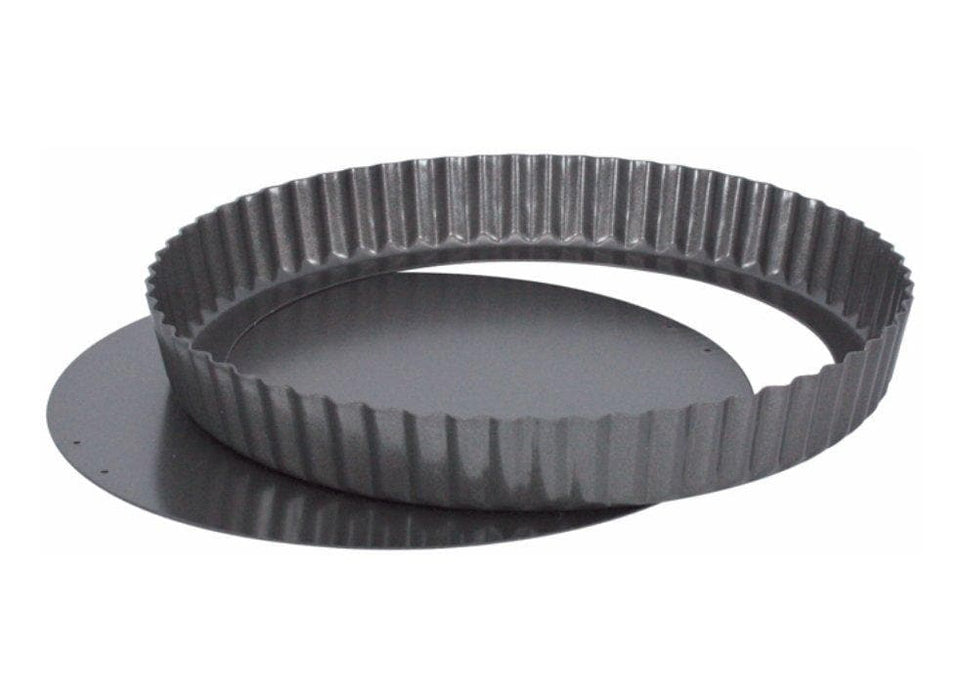 Winco Non-Stick Aluminized Carbon Steel Quiche Pan - Various Sizes - Omni Food Equipment