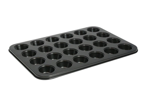 Winco Non-Stick Carbon Steel 24 Mini Cup Muffin Pan - Omni Food Equipment