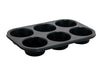 Winco Non-Stick Carbon Steel 6 Jumbo Cup Muffin Pan - Omni Food Equipment