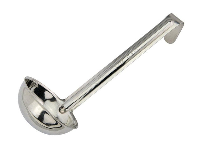 Winco One-Piece Stainless Steel Ladle With 6″ Handle - Various Sizes - Omni Food Equipment