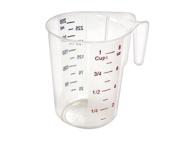 Winco Polycarbonate Measuring Cup With Colour Graduations - Various Sizes - Omni Food Equipment
