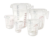 Winco Polycarbonate Measuring Cup With Colour Graduations - Various Sizes - Omni Food Equipment