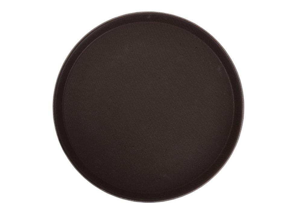 Winco Round Easy-Hold Rubber-Lined Tray - Various Sizes - Omni Food Equipment