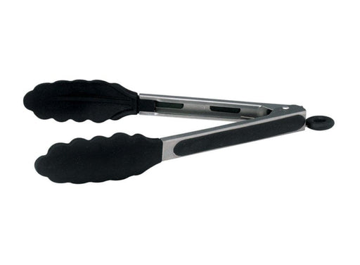 Winco Silicone Grip Stainless Steel Utility Tongs With Lock - Various Sizes - Omni Food Equipment