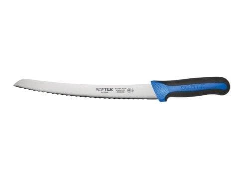 Winco Sof-Tek™ 9 1/2″ Bread Knife, Curved, Wavy Edge - Omni Food Equipment