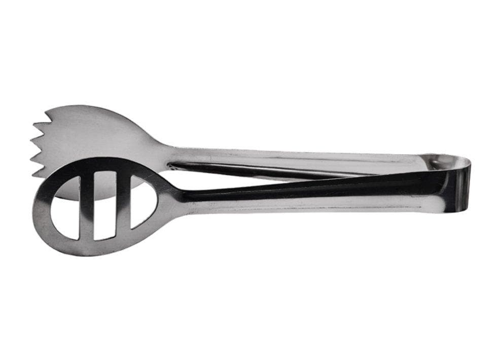 Winco Stainless Steel 7 3/4" Oval Salad Tongs - Omni Food Equipment