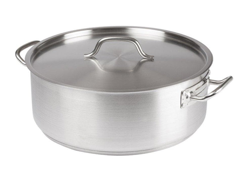 Winco Stainless Steel Brazier - Various Sizes - Omni Food Equipment