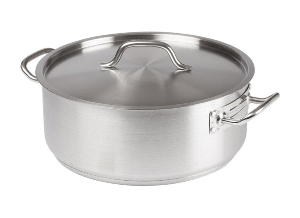 Winco Stainless Steel Brazier - Various Sizes - Omni Food Equipment