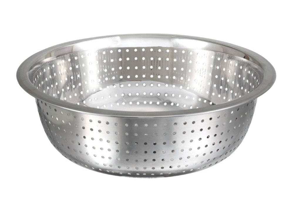 Winco Stainless Steel Chinese Style Colanders - Omni Food Equipment