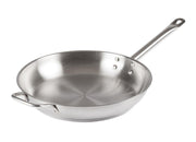 Winco Stainless Steel Fry Pan - Various Sizes - Omni Food Equipment