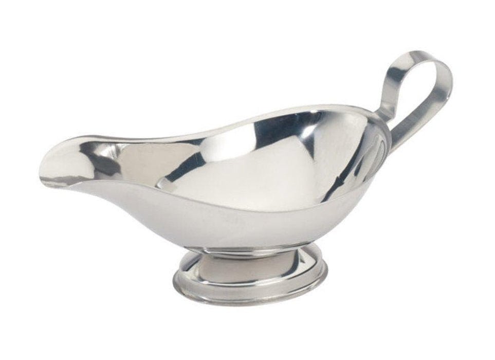 Winco Stainless Steel Gravy Boat - Various Sizes - Omni Food Equipment