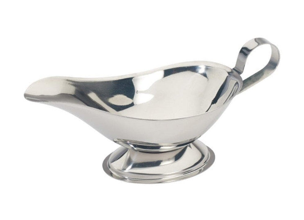 Winco Stainless Steel Gravy Boat - Various Sizes - Omni Food Equipment