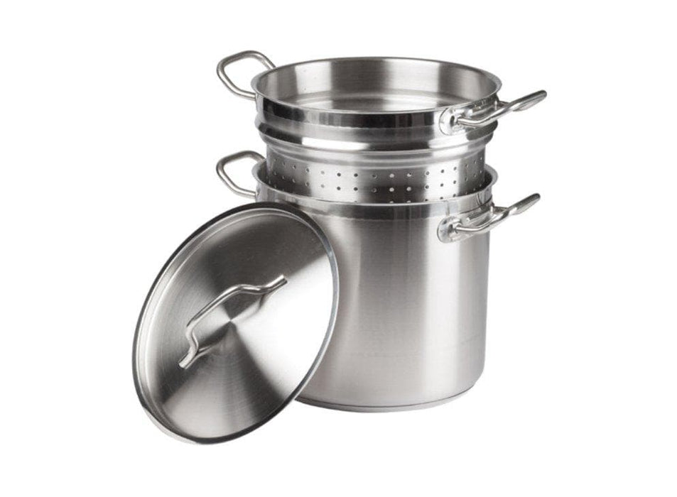 Winco Stainless Steel Steamer/Pasta Cooker - Various Sizes - Omni Food Equipment