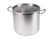 Winco Stainless Steel Stock Pot With Cover - Various Sizes - Omni Food Equipment