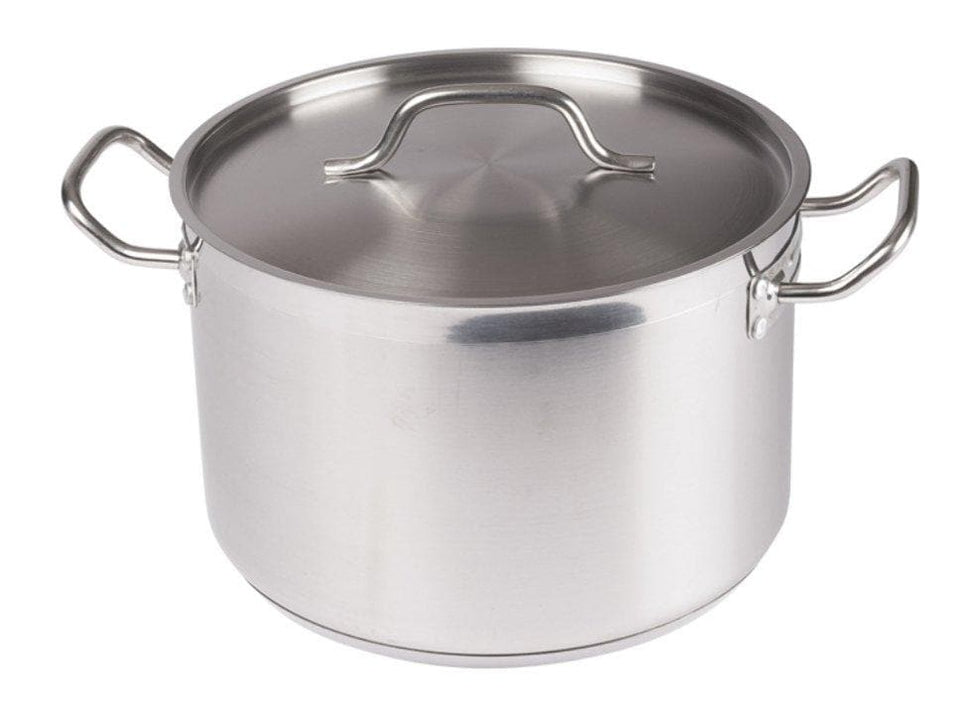 Winco Stainless Steel Stock Pot With Cover - Various Sizes — Omni Food ...