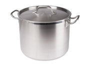 Winco Stainless Steel Stock Pot With Cover - Various Sizes - Omni Food Equipment
