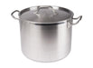 Winco Stainless Steel Stock Pot With Cover - Various Sizes - Omni Food Equipment