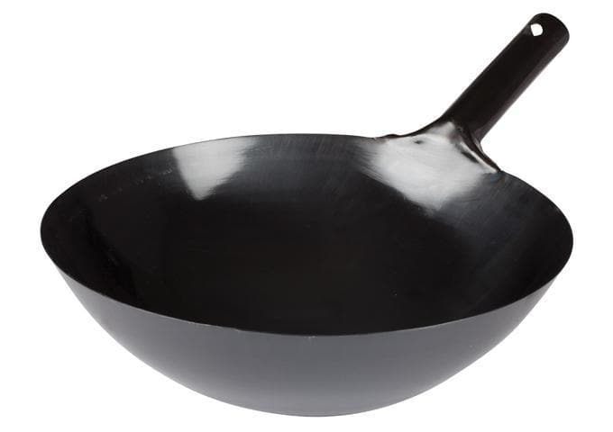 Winco Stainless Steel/Carbon Steel Chinese Wok - Various Sizes - Omni Food Equipment