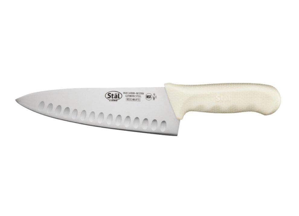 Winco Stäl 8″ Hollow Ground Chef’s Knife - Omni Food Equipment