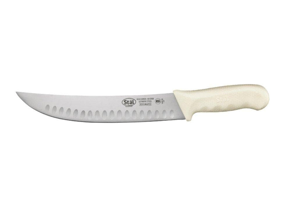 Winco Stäl 9 1/2″ Hollow Ground Cimeter Knife - Omni Food Equipment