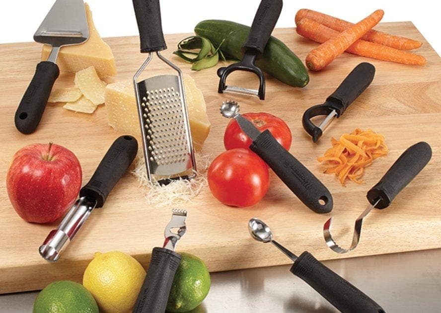 Winco Straight Peeler With Soft Grip Handle - Various Styles - Omni Food Equipment
