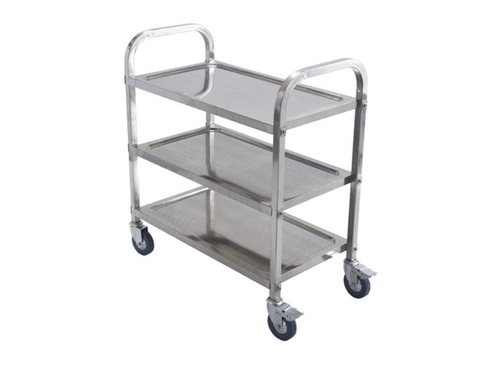 Winco SUC-30 Stainless Steel 30" x 16" Trolley - Omni Food Equipment