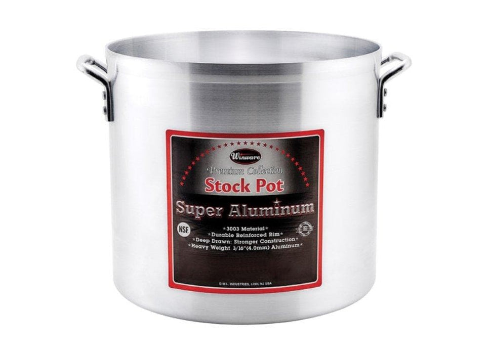 thumbnail interactive-video image 1 of Winco USA 40 Quart Super Aluminum Sauce Pot - Heavy Duty Commercial Grade Pot For Cooking & Catering 1 of 9