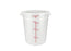 Winco White Polypropylene Round Storage Container - Various Sizes - Omni Food Equipment