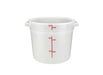 Winco White Polypropylene Round Storage Container - Various Sizes - Omni Food Equipment