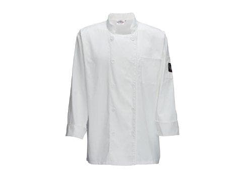 Winco White Universal Fit Chef Jacket - Various Sizes - Omni Food Equipment