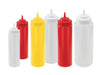 Winco Wide-Mouth Squeeze Bottles (Pack of 6) - Various Sizes/Colours - Omni Food Equipment
