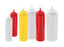 Winco Wide-Mouth Squeeze Bottles (Pack of 6) - Various Sizes/Colours - Omni Food Equipment